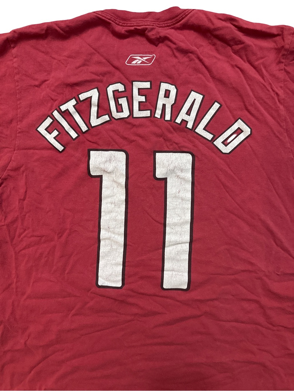 Vintage Arizona Cardinals Larry Fitzgerald 11 T-Shirt Men’s M Red Short Sleeve